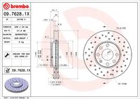 BREMBO 0976281X - Disco de freno - XTRA LINE - Xtra