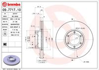 BREMBO 09771710 - Disco de freno - PRIME LINE