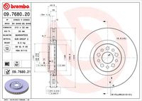 BREMBO 09768020 - Disco de freno - PRIME LINE