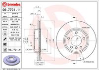 BREMBO 09770111 - Disco de freno - PRIME LINE - UV Coated