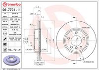 BREMBO 09770111 - Disco de freno - PRIME LINE - UV Coated