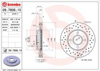 BREMBO 0978061X - Lado de montaje: Eje delantero<br>Tipo de disco de frenos: ventilación interna<br>Espesor de disco de frenos [mm]: 22<br>Número de orificios: 4<br>Altura [mm]: 44<br>Diámetro de centrado [mm]: 64<br>Diámetro exterior [mm]: 258<br>Espesor mínimo [mm]: 20<br>Par apriete [Nm]: 85<br>