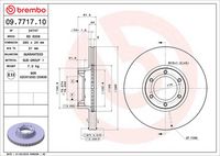 BREMBO 09771710 - Disco de freno - PRIME LINE