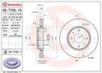 BREMBO 09772010 - Disco de freno - PRIME LINE