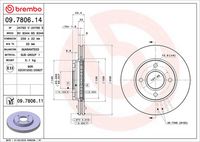 BREMBO 09780611 - Disco de freno - PRIME LINE - UV Coated