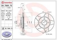 BREMBO 09.7806.75 - Disco de freno