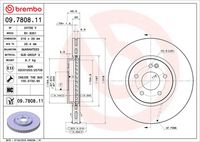 BREMBO 09780811 - Disco de freno - PRIME LINE - UV Coated