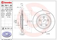 BREMBO 09791120 - Disco de freno - PRIME LINE