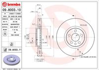 BREMBO 09.8003.10 - Disco de freno