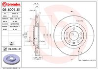 BREMBO 09800451 - Disco de freno - PRIME LINE - UV Coated