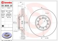 BREMBO 09805920 - Disco de freno - PRIME LINE