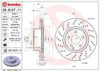 BREMBO 09812711 - Disco de freno - PRIME LINE - UV Coated