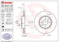 BREMBO 09813721 - Disco de freno - PRIME LINE - UV Coated