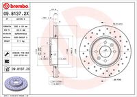 BREMBO 0981372X - Disco de freno - XTRA LINE - Xtra