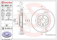 BREMBO 09800451 - Disco de freno - PRIME LINE - UV Coated