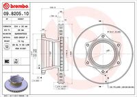 BREMBO 09.8205.10 - Disco de freno