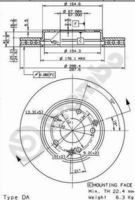 BREMBO 09841110 - Disco de freno - PRIME LINE