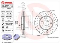 BREMBO 0984111X - Disco de freno - XTRA LINE - Xtra