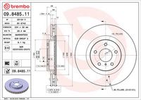 BREMBO 09848511 - Disco de freno - PRIME LINE - UV Coated