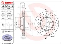 BREMBO 0986331X - Disco de freno - XTRA LINE - Xtra