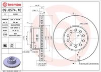 BREMBO 09857410 - Disco de freno - PRIME LINE