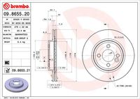 BREMBO 09865520 - Disco de freno - PRIME LINE