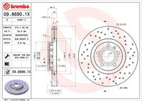 BREMBO 0986901X - Disco de freno - XTRA LINE - Xtra