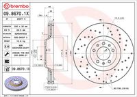 BREMBO 09867014 - Disco de freno - PRIME LINE