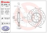 BREMBO 0987601X - Disco de freno - XTRA LINE - Xtra