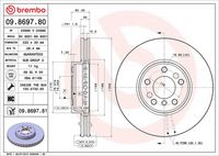 BREMBO 09.8697.81 - Disco de freno