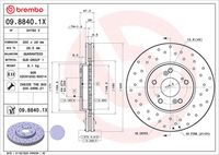 BREMBO 09884011 - Disco de freno - PRIME LINE - UV Coated