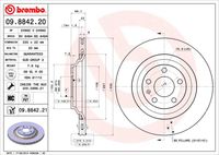 BREMBO 09884221 - Disco de freno - PRIME LINE - UV Coated