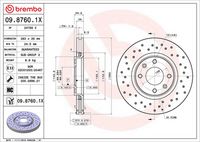 BREMBO 0987601X - Disco de freno - XTRA LINE - Xtra