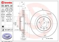 BREMBO 09887530 - Disco de freno - PRIME LINE