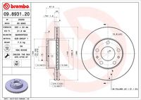 BREMBO 09893120 - Disco de freno - PRIME LINE