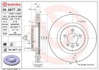 BREMBO 09.8877.31 - Disco de freno