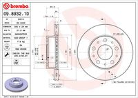 BREMBO 09893210 - Disco de freno - PRIME LINE