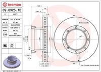 BREMBO 09892510 - Disco de freno - PRIME LINE