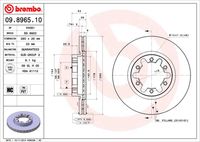 BREMBO 09896510 - Disco de freno - PRIME LINE