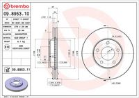 BREMBO 09895310 - Disco de freno - PRIME LINE