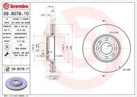 BREMBO 09907810 - Lado de montaje: Eje trasero<br>Dinámica de frenado / conducción: para vehículos con ESP<br>Tipo de disco de frenos: macizo<br>Espesor de disco de frenos [mm]: 8<br>Número de orificios: 4<br>Artículo complementario / información complementaria 2: con juego cojinetes rueda<br>Artículo complementario / información complementaria 2: con anillo sensor ABS<br>Altura [mm]: 80<br>Diámetro de centrado [mm]: 25<br>Diámetro exterior [mm]: 240<br>Espesor mínimo [mm]: 7<br>Par apriete [Nm]: 110<br>