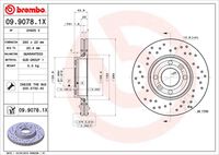 BREMBO 0990781X - Disco de freno - XTRA LINE - Xtra