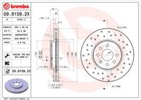 BREMBO 0991592X - Lado de montaje: Eje delantero<br>Llanta, nº de taladros: 4<br>Tipo de disco de frenos: ventilación interna<br>Espesor de disco de frenos [mm]: 25<br>Número de orificios: 4<br>Artículo complementario / información complementaria 2: con tornillos<br>Altura [mm]: 43<br>Diámetro de centrado [mm]: 60<br>Diámetro exterior [mm]: 280<br>Procesamiento: altamente carbonizado<br>Superficie: revestido<br>Espesor mínimo [mm]: 22<br>Par apriete [Nm]: 110<br>