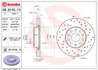 BREMBO 0991451X - Disco de freno - XTRA LINE - Xtra