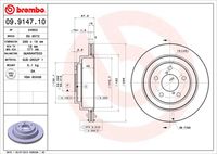 BREMBO 09914710 - Disco de freno - PRIME LINE