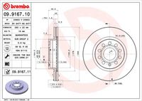 BREMBO 09916710 - Lado de montaje: Eje delantero<br>Número de PR: 1ZP<br>Número de PR: 1ZE<br>Tipo de disco de frenos: ventilación interna<br>Tipo de disco de frenos: ranurado<br>Espesor de disco de frenos [mm]: 25<br>Número de orificios: 5<br>Artículo complementario / información complementaria 2: con tornillos<br>Altura [mm]: 50<br>Diámetro de centrado [mm]: 65<br>Diámetro exterior [mm]: 288<br>Superficie: revestido<br>Espesor mínimo [mm]: 22<br>Par apriete [Nm]: 120<br>