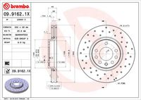 BREMBO 0991621X - Disco de freno - XTRA LINE - Xtra