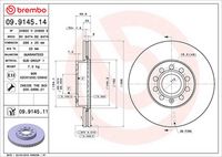 BREMBO 09914511 - Disco de freno - PRIME LINE - UV Coated