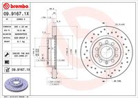 BREMBO 0991671X - Disco de freno - XTRA LINE - Xtra