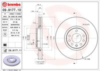 BREMBO 09.9177.10 - Disco de freno